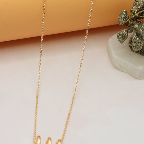 Minimal Spiral Pendant Rose Gold Necklace, XPNL0221 - Picture 7 of 13